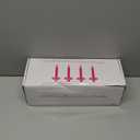 YOROXRG 200 pcs Church Candles with Drip Protectors for Devotional Candlelight Vigil Service, Unscented White 5" H X 1/2" D, No Smoke, Shabbat, Praye