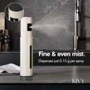 KIVY Glass Oil Sprayer for Cooking Precise Oil & Vinegar Spray Bottle Oil Mister Spray Bottle for Food  Includes Funnel  Perfect for Cooking & Air Fryer (Cream White)