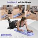 MOVOCA Pilates Board, Foldable Pilates Reformer Equipment with Timer, 7-in-1 Multi-Purpose Portable Pilates Reformer Machine Home Pilates Kit for Home Workout, Fitness, Exercise, Abs, Core Equipment