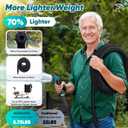 Garden Hose 100FT Non-Expanding, Lightweight Hose With 10-Function Nozzle, Leak-Proof No-Knot, Easy to Carry, Wear-Resistant, Sturdy 3/4GHT Flexible Water Hose for Outdoor (Black with Nozzle)