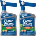 Cutter Backyard Bug Control Spray Concentrate (2 Pack), Kills Mosquitoes, Fleas & Listed Ants, 32 Fl Ounce