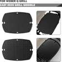 Q2200 Griddle Replacement Parts for Weber Q Grill Parts Weber Q2000 Q2400 Q200 Q220 Q240 Griddle 7583 7645 Grill Grates Full Size Griddle Plates Inserts 396000 6559 Q 2200 Flat Top Reversible