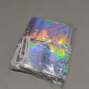 100Pcs Holographic Packaging Bags, 3.1x4.7 inch Resealable Foil Pouch Mylar Sample Bag Great for Small Business and Party Favor Food Storage