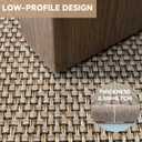 SUROQUE Door Mat Indoor Entrance Rug, Ultra Non-Slip Rubber Backing, Dirt Resistant and Absorbent, Washable Floor Door Mats Indoor, Low-Profile Entryway Mat for Home, Khaki, 29" x 17"