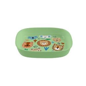 Tarhong Wheat Polypropylene Square Plate Green Jungle, 6 pcs