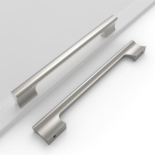 Coinkoly 7Pack Brushed Satin Nickel Cabinet Handles 7.5 inch(192MM) Drawer Pulls Cabinet Pulls Cabinet Hardware for Kitchen Cupboard Drawer Dresser