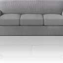 PrinceDeco T Cushion Sofa Slipcover 4 Pieces Sofa Covers for T Cushion Couch Soft Sofa Slip Covers Furniture Protector with 3 Individual T Shape Seat Covers (70"-88") Washable, Dove