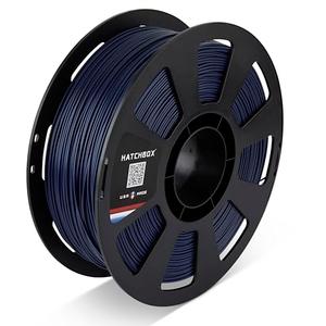 HATCHBOX PLA MAX V2 Dark Blue 3D Printer Filament Made in The USA, 1.75mm Diameter 1 KG Spool, Premium USA Made 3D Printing Filament