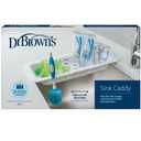 Dr. Brown's Sink Caddy for Baby Bottles and Parts with Two Brush Holders, Over The Sink Kitchen Storage, Drying Rack, and Organizer, BPA-Free
