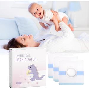 Baby Belly Navel Patches, Belly Button Shaper with Cotton Pads, Waterproof Umbilical Patch, Infant Essentials Must Haves (14PCS 10 * 10CM)