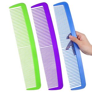 Giant Hair Styling Combs, 3 Pcs Funny Wide Tooth Combs for Halloween Costume Party Carnival Props Prank Supplies, Barber Tools