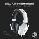 Razer BlackShark V2 X Gaming Headset: 7.1 Surround Sound - 50mm Drivers - Memory Foam Cushion - for PC, Mac, PS4, PS5, Switch - 3.5mm Audio Jack - White