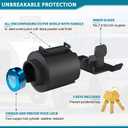 Upgraded Trailer Lock Fits 2 5/16 Inch Coupler, Heavy-Duty Trailer Hitch Locks, Pry-Resistant & Anti-Theft Trailer Coupler Lock, Accessories for Trailer/RV/Boat