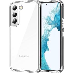 JETech Case for Samsung Galaxy S22 5G 6.1-Inch, Non-Yellowing Shockproof Bumper Protective Phone Cover, Anti-Scratch Hard PC Back (Clear)