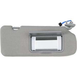 Right Passenger Side Sun Visor Compatible with Honda CRV 2017 2018 2019 2020 2021 2022 Sun Visor Right Passenger with Mirror and Dual Lighting Replace 83230-TLY-H11ZB 83230TLYH11ZB Gray