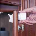 Toddleroo by North States - Magnetic Cabinet Locks for Baby Proofing: Child Proof Cabinet & Drawer Locks - 4 Pack - White