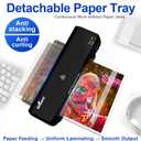 Laminator Machine with 40 Laminating Sheets, 9 inch Laminating Machine Hot & Cold with 2-Min Fast Warm Up, A4 Thermal Laminator for Home School Office, Anti-Jam