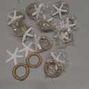 APTWOW Napkin Rings Set of 12, Starfish Napkin Rings for Table Decor, White Sea Star Napkin Ring Holders for Coastal Decor, Beach Decor, Wedding, Dinner Party, Summer, Birthday, Nautical, Banquet