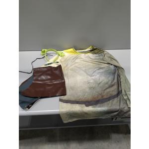 Men's Leather Vest Anime Halloween Costume T-shirt Set Halloween Cosplay Costume (Large)