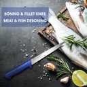DRAGON RIOT Premium Fish Fillet Knife 8 inch Boning Knife for Meat Cutting Stainless Fish Fillet Turkey Carving Knife