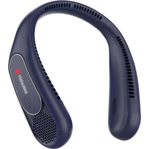 Neck Fan, Hands Free Bladeless Neck Fans Portable Rechargeable, 6000 mAh Battery Operated Wearable Personal Fan, Cooling Neck Fan, 3 Speeds, USB Fan Gifts for Men, Women, Travel, Outdoor (Navy Blue)