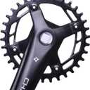 PROWHEEL 32T/34T/36T/38T/40T/42T/44T/46T/48T Chainring 104BCD Round Narrow Wide Single Bike Chainring for 9/10/11/12-Speed,MTB,e-Bike,Electric Bicycle,Road Bike,City Bike,Folding Bike,BMX