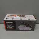 Mueller Vegetable Chopper Mandoline Slicer, Food Veggie Chopper, Cheese Grater, Onion Vegetable Cutter with Container, Dicer, Kitchen Gadgets & Essentials, White Sand/Grey (6 blade)