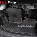 Cargo Mat for 2021-2025 2026 Jeep Grand Cherokee L, All Weather TPE Rear Cargo Liner Trunk Mat with 3rd Row Seatback Cover for Jeep Grand Cherokee L Accessories