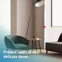 Wall Corner Protector,2PCS 35''x1.58'' Self Adhesive Corner Guard for Wall, Heavy Duty White Corner Protector Guard for Cabinet Doors, Edge Protector