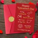 3 x Valentines Day Card,Valentines Day Cards Gifts for Him Her,Valentines Day Card for Husband Wife Boyfriend Girlfriend Fiancee Fiance Men Women with Sweet Message