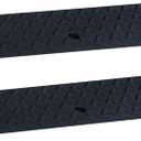 Curb Ramps for Sidewalks 1.6" Rise Rubber Curb Ramps Threshold Ramp for Driveway Shed Ramp for Riding Mower Garage Ramp Door Threshold Ramp for Wheelchair 7000lbs Capacity