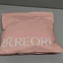 REORIA Women's Basic Lightweight Layering Sexy Slim Square Neck Long Sleeve Bodysuit Tops (Large)