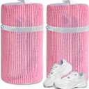 Shoe Bags for Washing Machine, Shoes Laundry Bag Reusable Shoe Washing Bag for Sneaker Men and Women All Shoe Types Sizes (Set of 2, Pink)