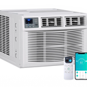 Garvee 23200 BTU Window Air Conditioner & Heater Combo – WiFi Enabled – Remote Control – Dehumidifier & Fan – 24H Timer – Cools & Heats up to 1500 Sq.Ft – Works with Alexa/search engine – 230/208V – US Standard
