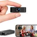 Mini Camera Wireless, 4K HD Nanny Cam, 10hr Continuous Recording WiFi Small Camera, FREE Cloud & SD Storage, No WiFi Needed Mini Camera, Motion Detection & Night Vision for Pet/Baby/Nanny Surveillance (Mini Camera)