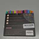 Aen Art Double Line Markers Outline Pens, Squiggles Shimmer Outline Marker Set, 16 Colors Doodle Shimmer Pen for Drawing, Making Card, Craft Project