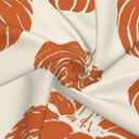 Orange Pumpkin Fall Throw Pillow Covers 18x18 Inch Set of 2 Autumn Themed Thanksgiving Harvest Print Square Decorative Pillowcases Orange Cushion Cover for Sofa Couch