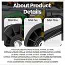756-05024 V Idler Pulley & 756-05032 Flat Idler Pulley & 754-05027 (1/2" X 91") Tractor Drive Belt Compatible with Cub Cadet Mtd Gt50 Gt54 Lt42 Gt Xt1 Xt2 Zt1 Zt2