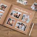 potricher 12 x 12 Inch DIY Scrapbook Album 40 Pages Hardcover Kraft Paper Scrap Book Photo Albums Memory Book for Wedding and Anniversary Family (Yellow, 12 Inch)