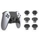 CHARM FOCUS Metal Thumbsticks for PS5 Edge Controller, Analog Thumb Sticks Caps Replacement Kit for PS5 Dual Sense Edge Stick Module, 6 Joysticks, Black