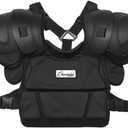 Champion Sports Low Rebound Foam Professional Model Chest Protector - 14" - Black