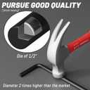 12" Heavy Duty Cane Bolt Gate Drop Rod Extra Thick Hardware Ground Latch for Wood PVC Vinyl Metal Fences Gates, Double Doors, Black Solid Steel-2 Pack