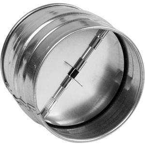 6 Inch Backdraft Damper, One-Way Airflow Ducting Insert with Spring-Loaded Folding Blades (6'')