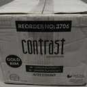 Contrast Clear/Gold Rim Combo 7+10" Case of 128 (4 packs x 32)