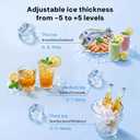 Uthfy Commercial Ice Maker 110lbs/24H, Stainless Steel Under Counter Ice Machine, 36 Ice Cubes in 14 Mins, 33lbs Storage, Self-Clean & Water Filter, Freestanding Ice Machine for Home Bar,Cafe,ETL
