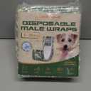 Dog Diapers Male,50 Count Small Male Dog Diapers Disposable for Doggie & Puppy,Ultra Absorbent Male Dog Wraps,Belly Bands for Male Dogs with Wetness Indicator(S Same as Other Brands' XS)