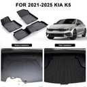 Floor Mats & Cargo Liner for 2021-2026 Kia K5 (Only FWD Models) & Hyundai Sonata/Sonata Hybrid 2020-2026 Car Floor Liners with Trunk mat
