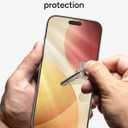 ZAGG Glass Elite Screen Protector for iPhone 17 Pro Max - 5X Stronger Tempered Glass, ClearPrint Technology for Smudge Free Clarity, Smooth Feel, Full Coverage, InvisibleShield, Easy Two-Step Installation