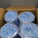 DR.DUDU 20 lbs Bean Bag Filler Foam, Shredded Gel Memory Foam Filling, Premium Soft and Comfortable Pillow Stuffing Foam for Couch Cushion Dog Bed Chair Arts Crafts Stuffed Animal (Blue)