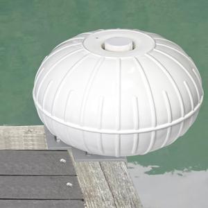Dock Bumper Wheel,Dock Wheels Bumper,Boat Dock Corner Bumper Fender for Docking Pontoon Boat,Marine-Grade Corner-Mount Inflatable 18" Dock Wheel,Smooth Rolling,with Heavy-Duty Hardware-White
